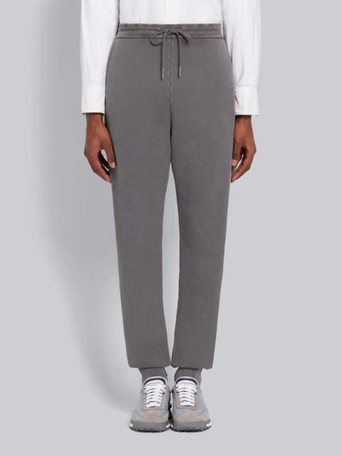Thom Browne Medium Grey Cotton Loopback Garment Dyed Sweatpants
