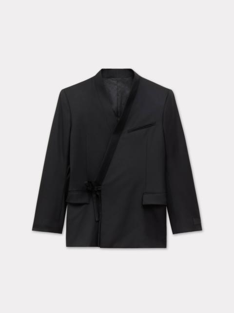KENZO Double breasted tailored kimono jacket in virgin wool