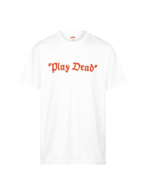 Play Dead slogan-print T-shirt