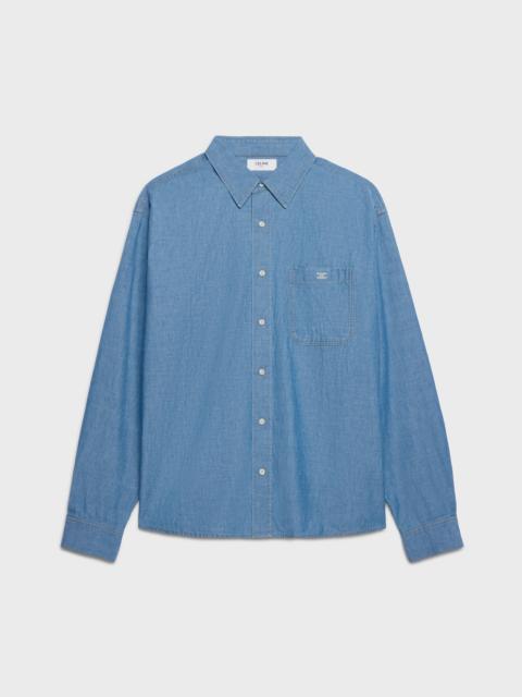 CELINE overshirt IN cotton denim