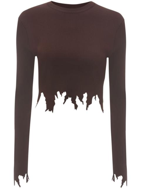 JW Anderson raw-cut long-sleeve T-shirt