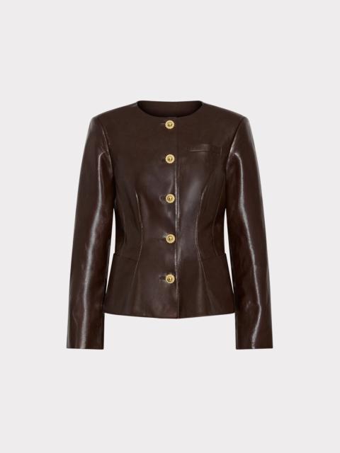 MILLY Wells Faux Leather Jacket