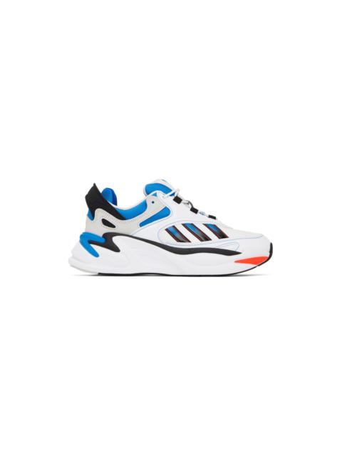 White & Blue Ozmorph Sneakers