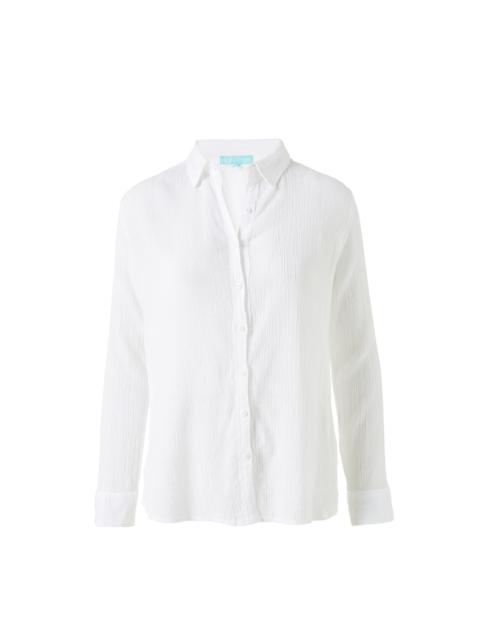 MELISSA ODABASH TINA WHITE SHIRT