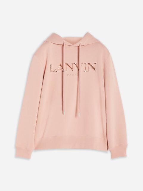 LANVIN PARIS EMBROIDERED HOODED SWEATER