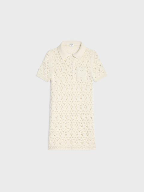 CELINE mini dress IN cotton pointelle