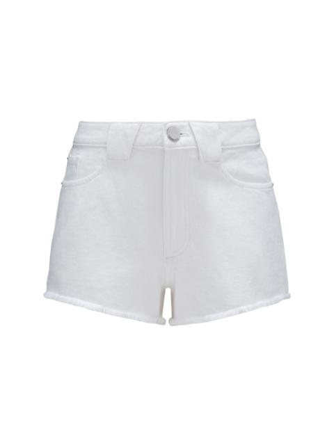 PERFECT MOMENT denim cotton mini shorts