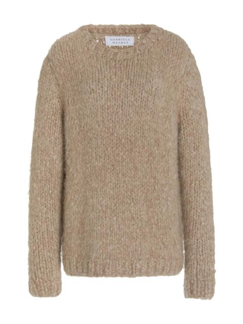 GABRIELA HEARST Lawrence Knit Sweater in Oatmeal Welfat Cashmere