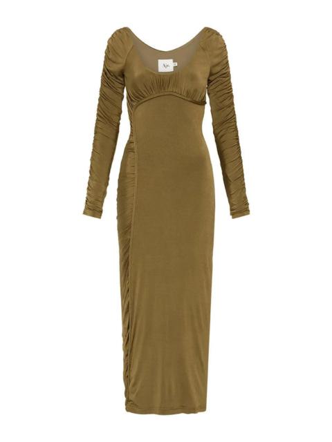 Aje. CINI GATHERED MIDI DRESS