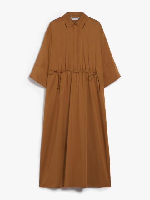 Max Mara EULALIA Cotton and silk dress with drawstring