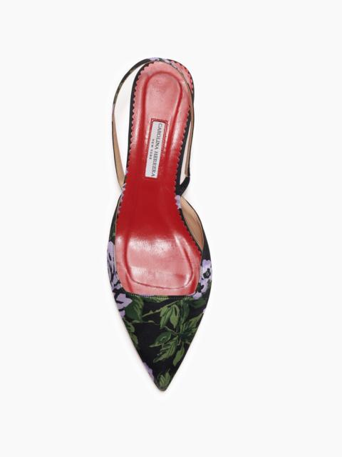 CAROLINA HERRERA Slingback Kitten Heel in Satin