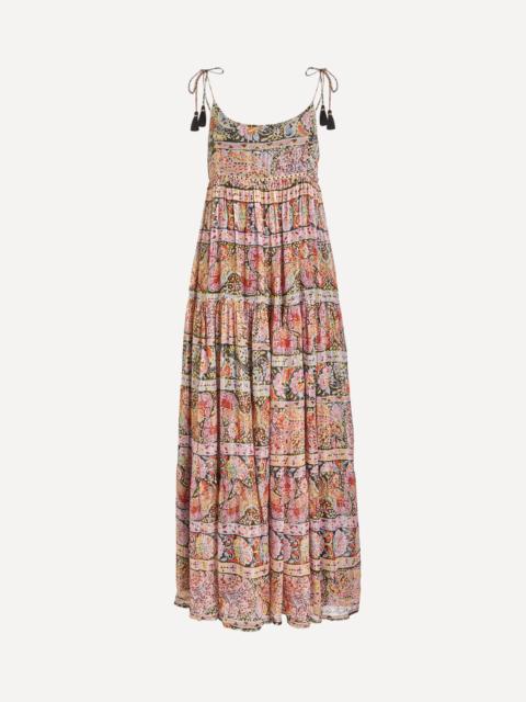 RIXO Kamilah Lamé Maxi Dress