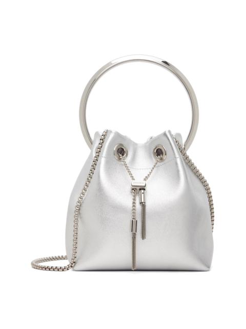 JIMMY CHOO Silver Bon Bon Bag