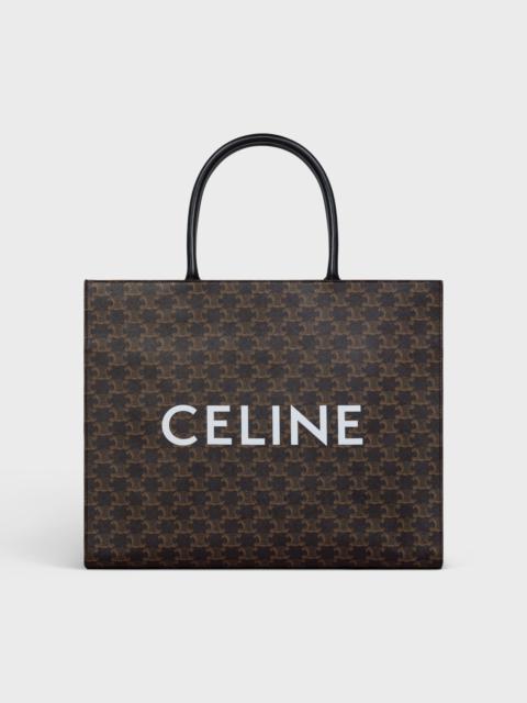 CELINE Horizontal Cabas in Triomphe Canvas with Celine Print
