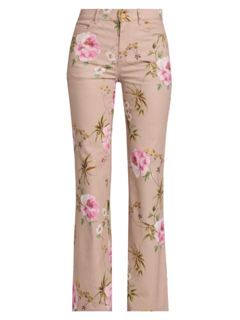 KOBI HALPERIN Women's Leigh Floral Cotton Twill Pants - Natural Multi