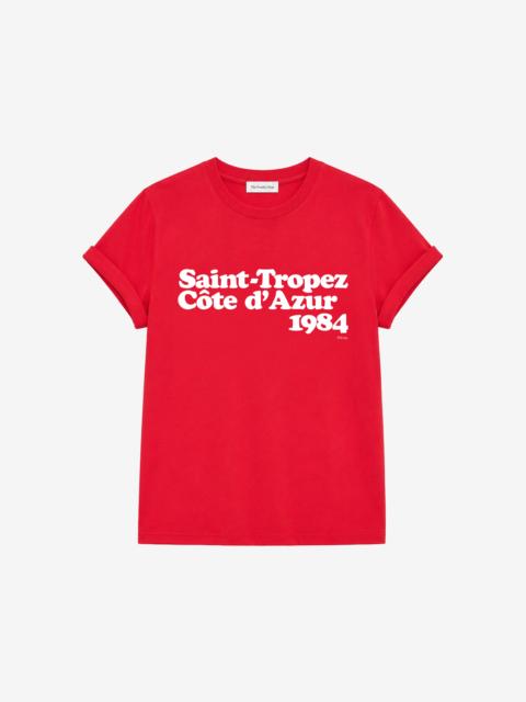 The Frankie Shop TFS Saint-Tropez Côte D'Azur 1984 T-Shirt - Red