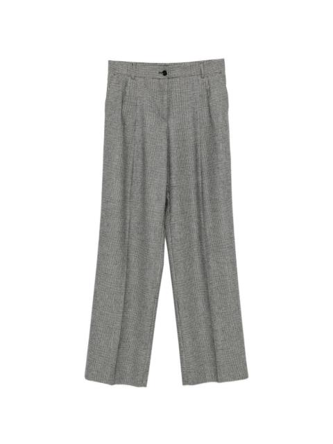 Dolce & Gabbana check-pattern pleated trousers