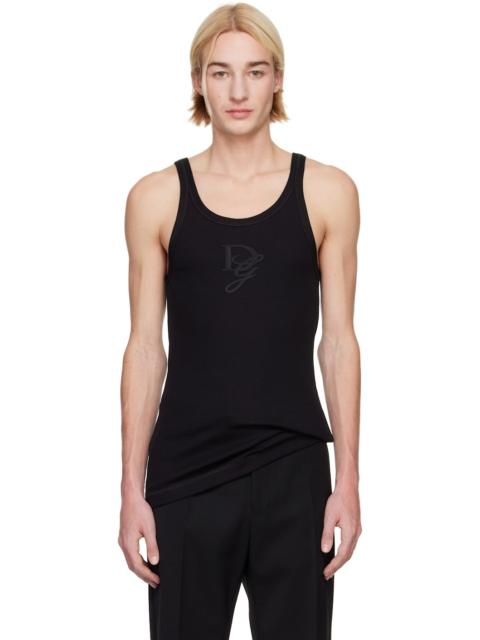 Dolce & Gabbana Black Logo Patch Tank Top