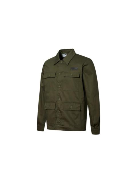 PUMA Sport Multi-Pockets Jacket 'Green Black' 534478-44