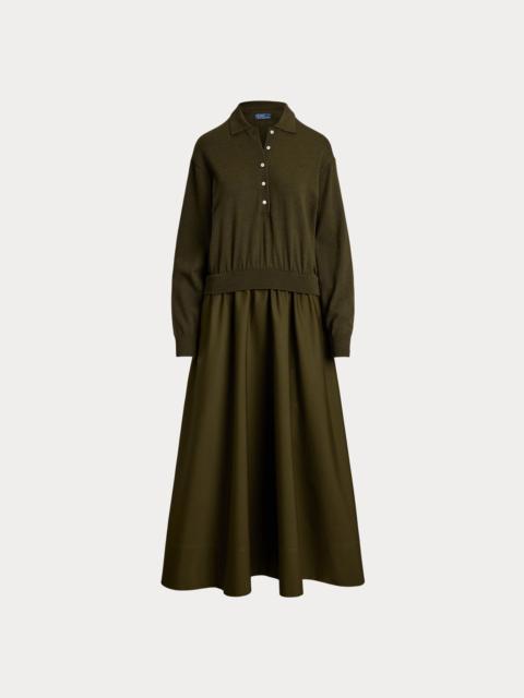 Polo Ralph Lauren Hybrid Knit Polo-Bodice Dress