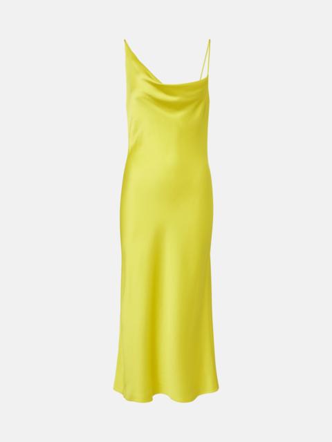 Stella McCartney Draped satin slip dress