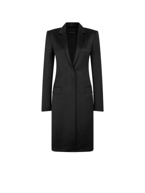 TOM FORD POLKA DOT SILK BLEND SINGLE BREASTED COAT