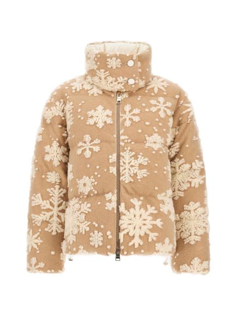 Herno snowflake-jacquard quilted jacket