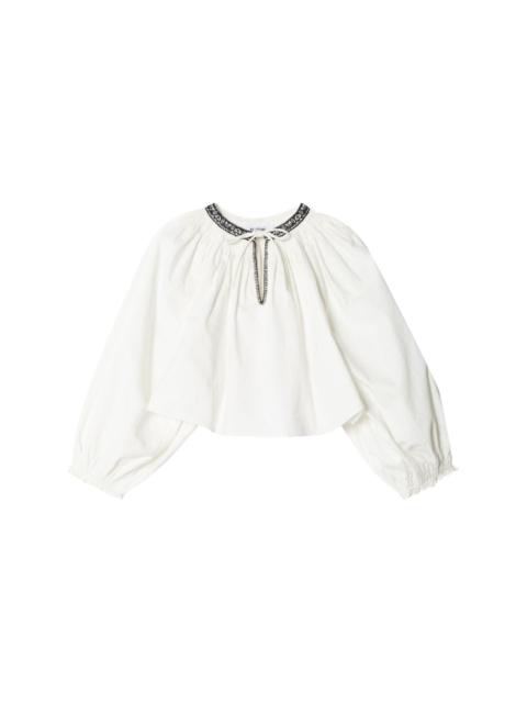 Victorian Cut Off cotton blouse