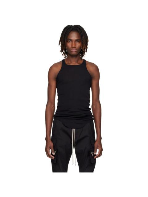 Rick Owens Black Temple Basic Rib Tank Top