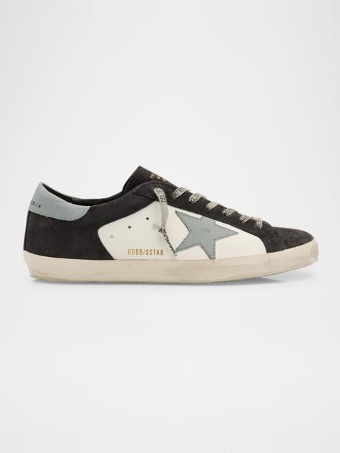 Golden Goose Men's Super-Star Leather and Suede Low-Top Sneakers