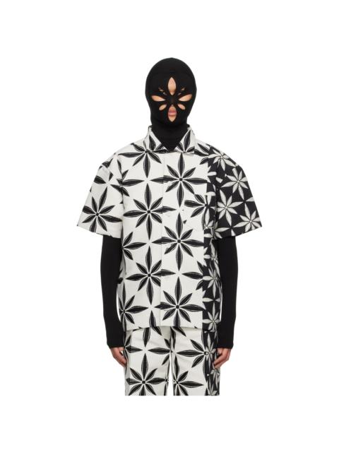 KUSIKOHC Black & White Floral Shirt