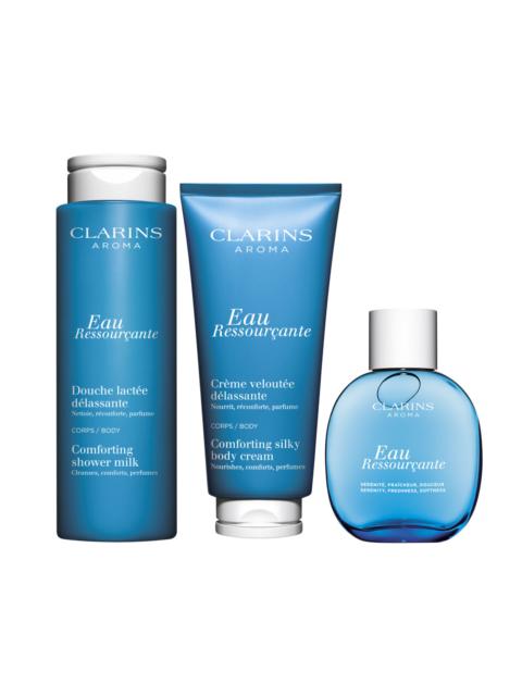 CLARINS Eau Ressourçante Trio - Body Wash, Body Lotion & Fragrance Set