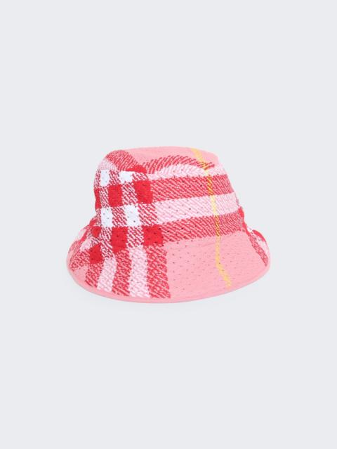Burberry check-pattern 물통 모자