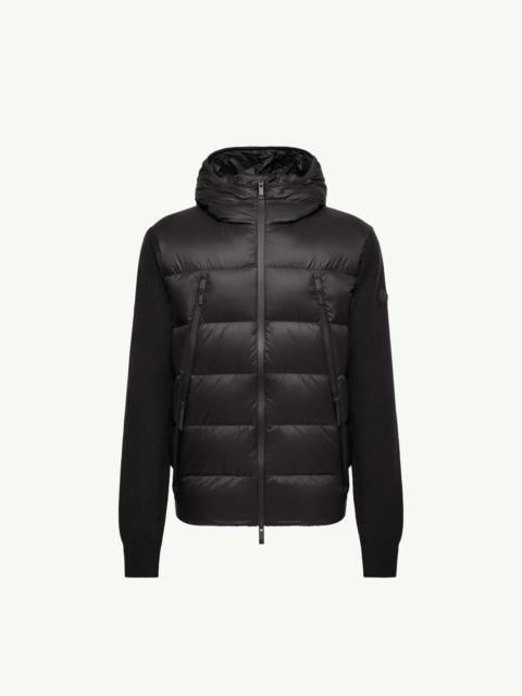 Moncler Wool Padded Zip-Up Cardigan