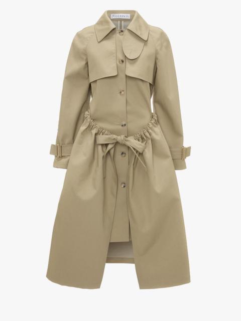 JW Anderson GATHERED-WAIST TRENCH COAT