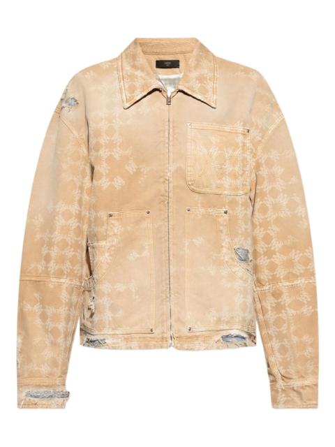 AMIRI distressed printed jacket
