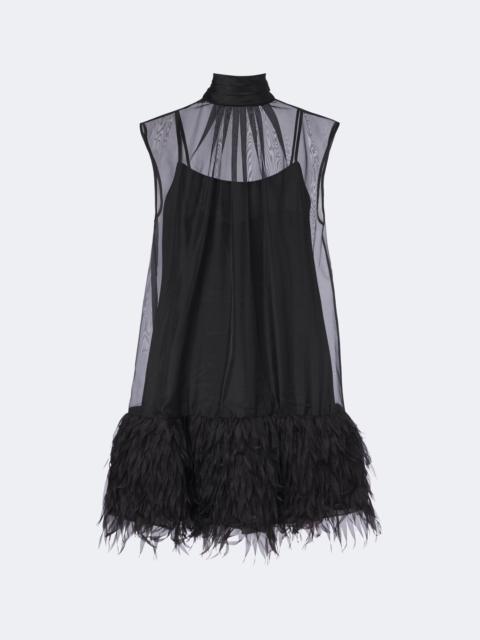 SIMKHAI Shirya fringed organza minidress