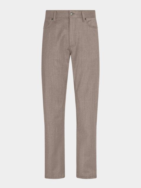 ZEGNA Men's City 239 Melange Five-Pocket Pants