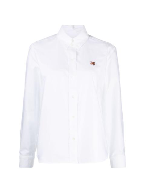 Maison Kitsuné fox-patch button-up shirt | REVERSIBLE