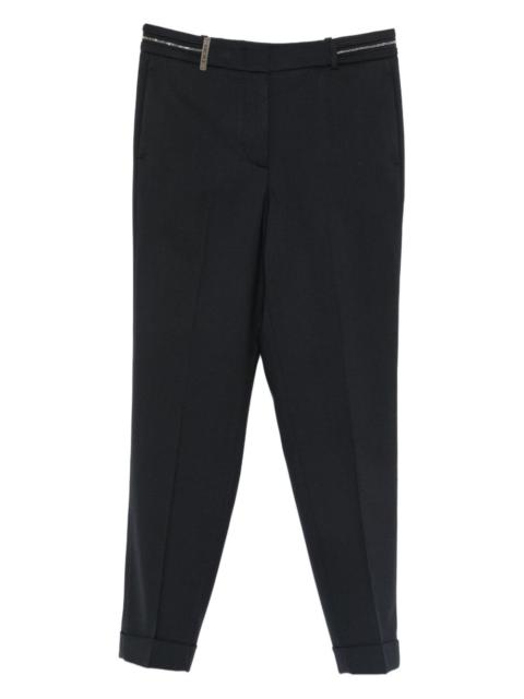 PESERICO pressed-crease wool trousers