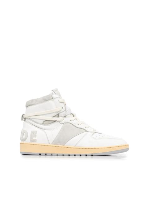 Rhude panelled hi-top sneakers