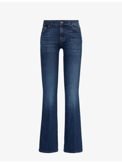 7 For All Mankind Bootcut Soho flared-leg mid-rise stretch-denim jeans