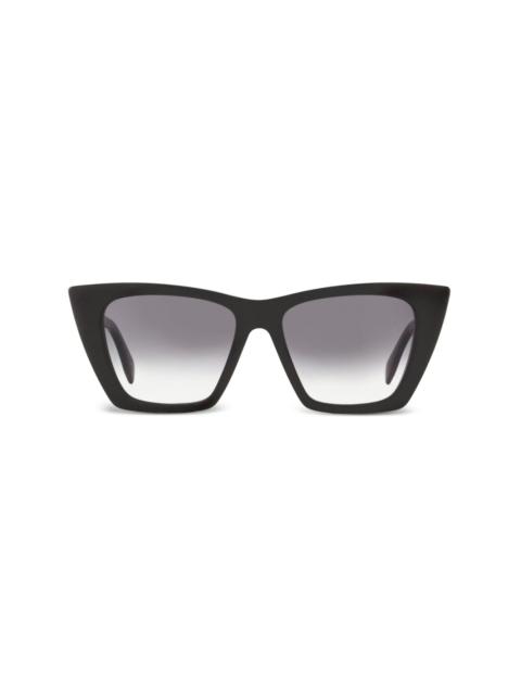 Alexander McQueen logo-debossed cat-eye frame sunglasses