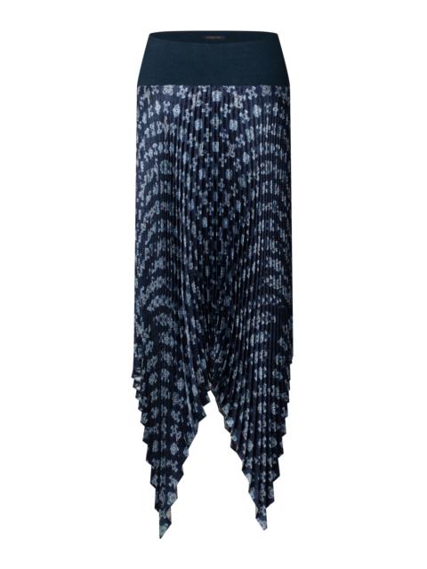 Louis Vuitton Nouveau Pleated Handkerchief Hem Skirt