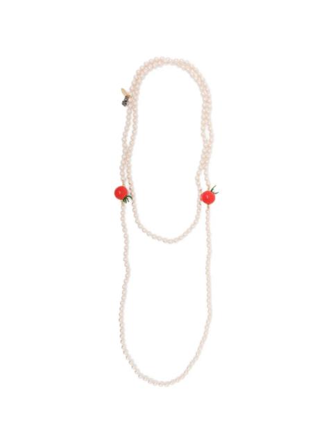 doublet Food Sample Pearl Necklace