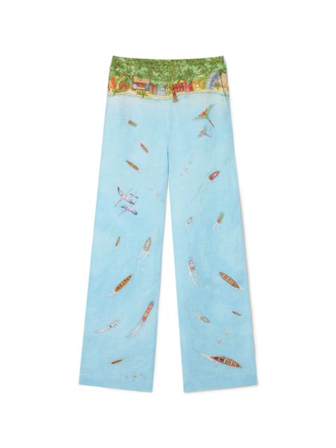 CASABLANCA CASABLANCA ESCALIER PRINT PANTS | baltini