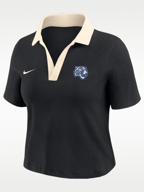 Nike Nike College (Tennesse State University) Women's Short-Sleeve Polo Crop Top