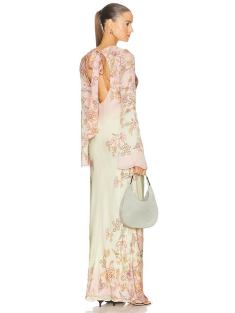 HEMANT & NANDITA Back Tie Maxi Dress