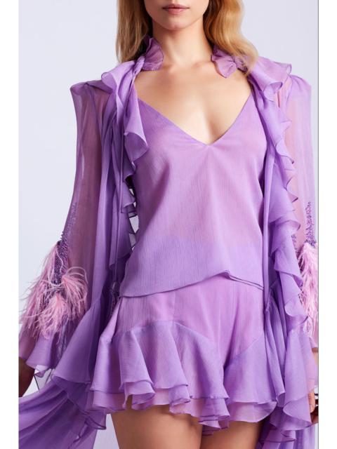 PatBO Chiffon Ruffle Shorts