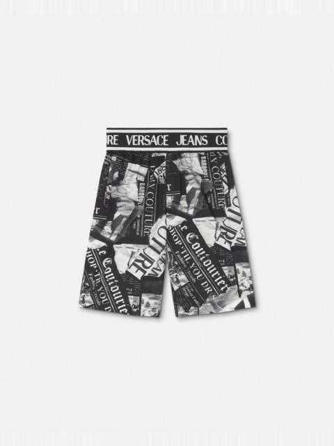 VERSACE JEANS COUTURE Magazine Shorts